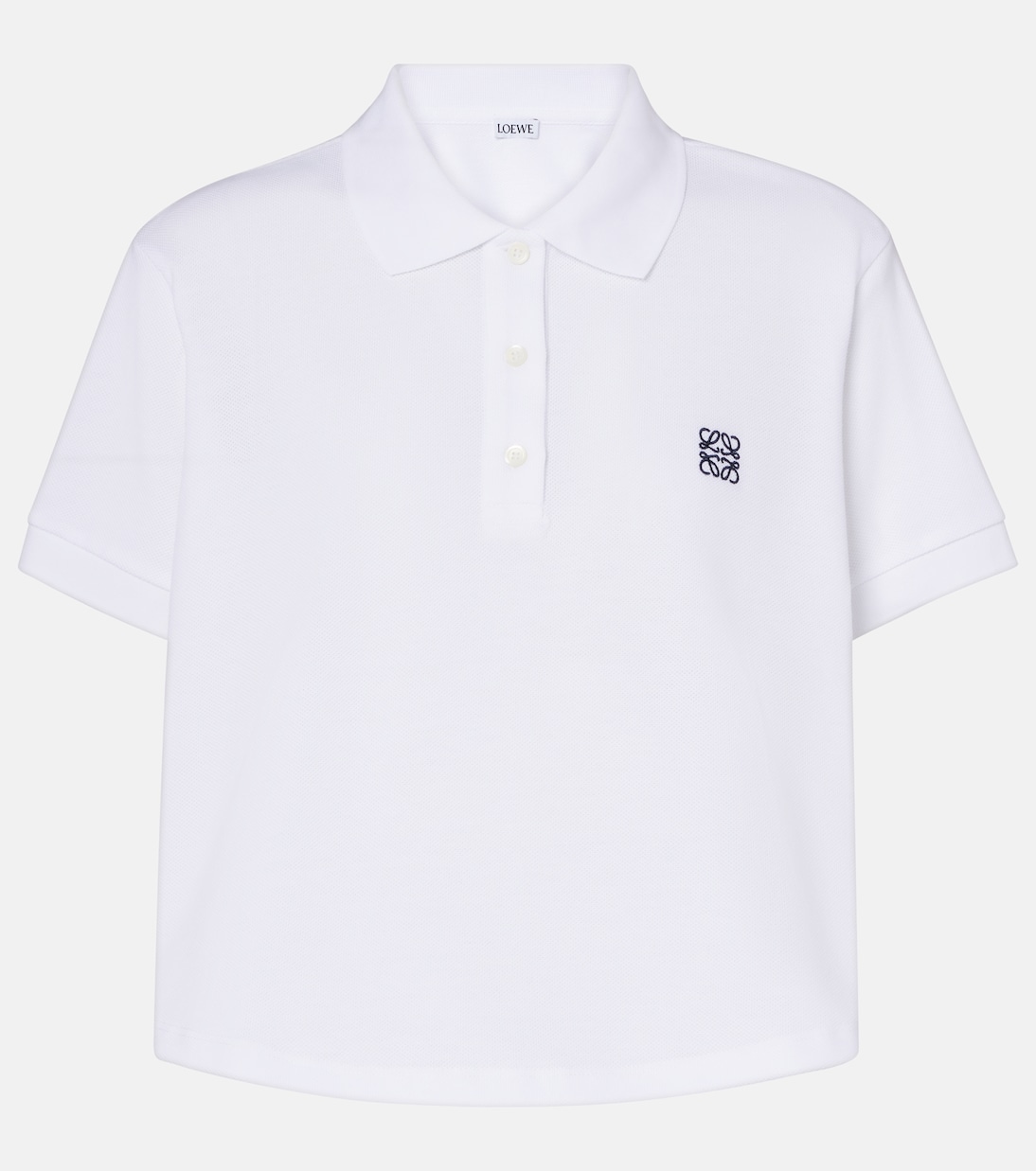 Anagram Cotton Piqué Polo Shirt