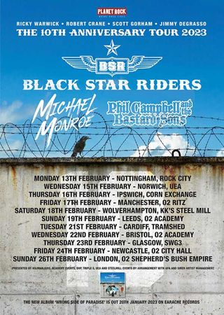 Black Star Riders tour poster