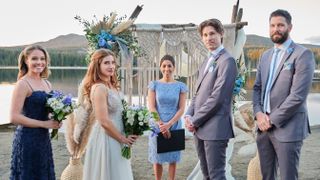 Stephanie Bennett, Francesca Bianchi, Alejandra Chavarria, Nathanael Vass, Casey Deidrick in Wedding Season on Hallmark Channel