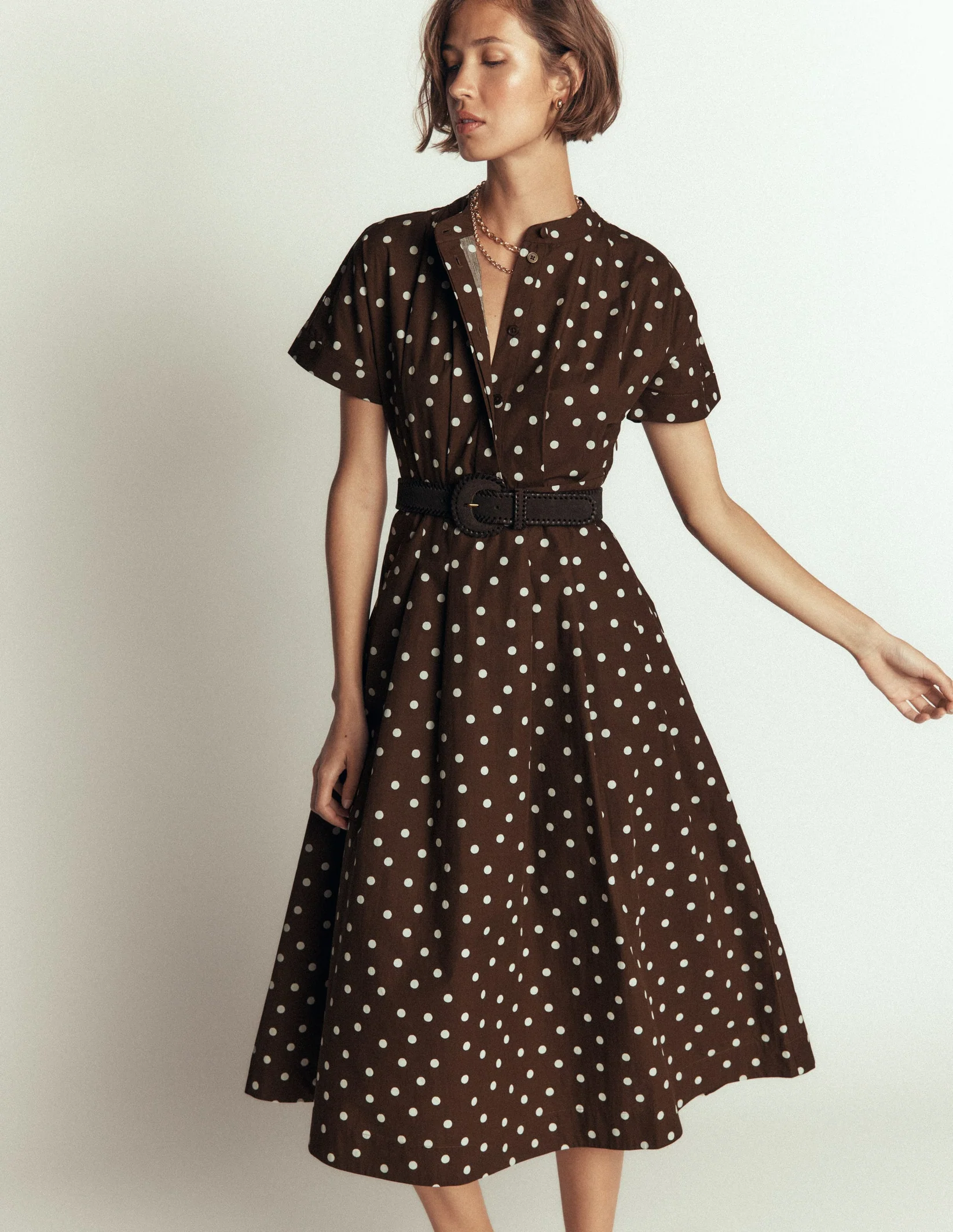 Boden, Grown On Sleeve Midi Dress