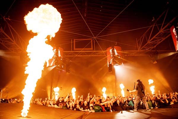 Metallica onstage in Amsterdam