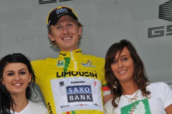 Gustav Larsson (Saxo Bank) is the new leader of the Tour du Limousin.