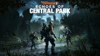 Keyart for The Division 2 Echoes of Central Park DLC expansion showing three agents in a gloomy and spooky Central Park location