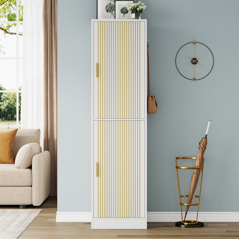 Latitude Run® 28 Pair Shoe Storage Cabinet With Adjustable Shelves & Reviews | Wayfair