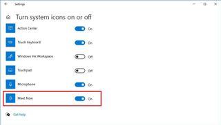 Windows 10 enable Skype Meet Now option