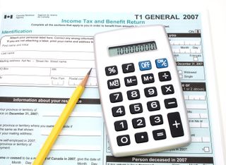 tax return form and calculator