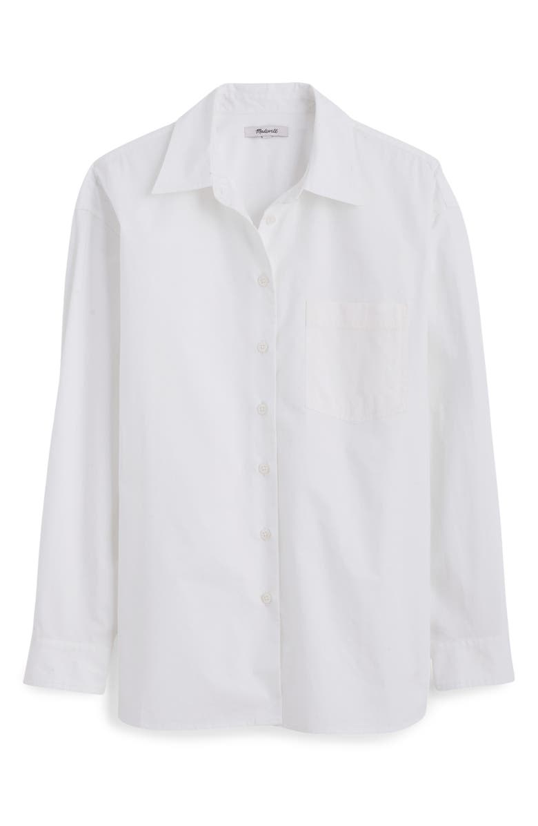 Easy poplin button-up shirt