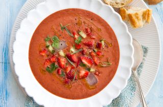 Strawberry gazpacho