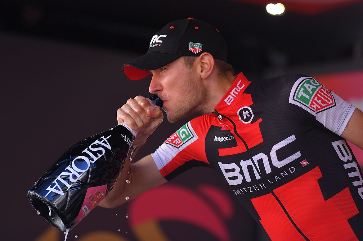 Tejay van Garderen with the sweet taste of victory
