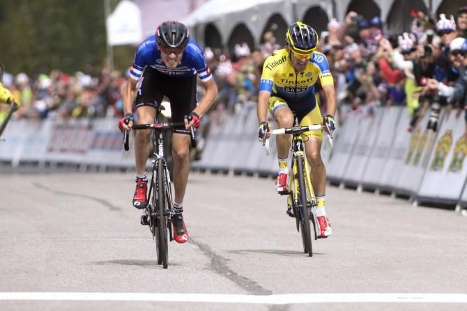 Tejay van Garderen (BMC) and Rafal Majka (Tinkoff-Saxo)