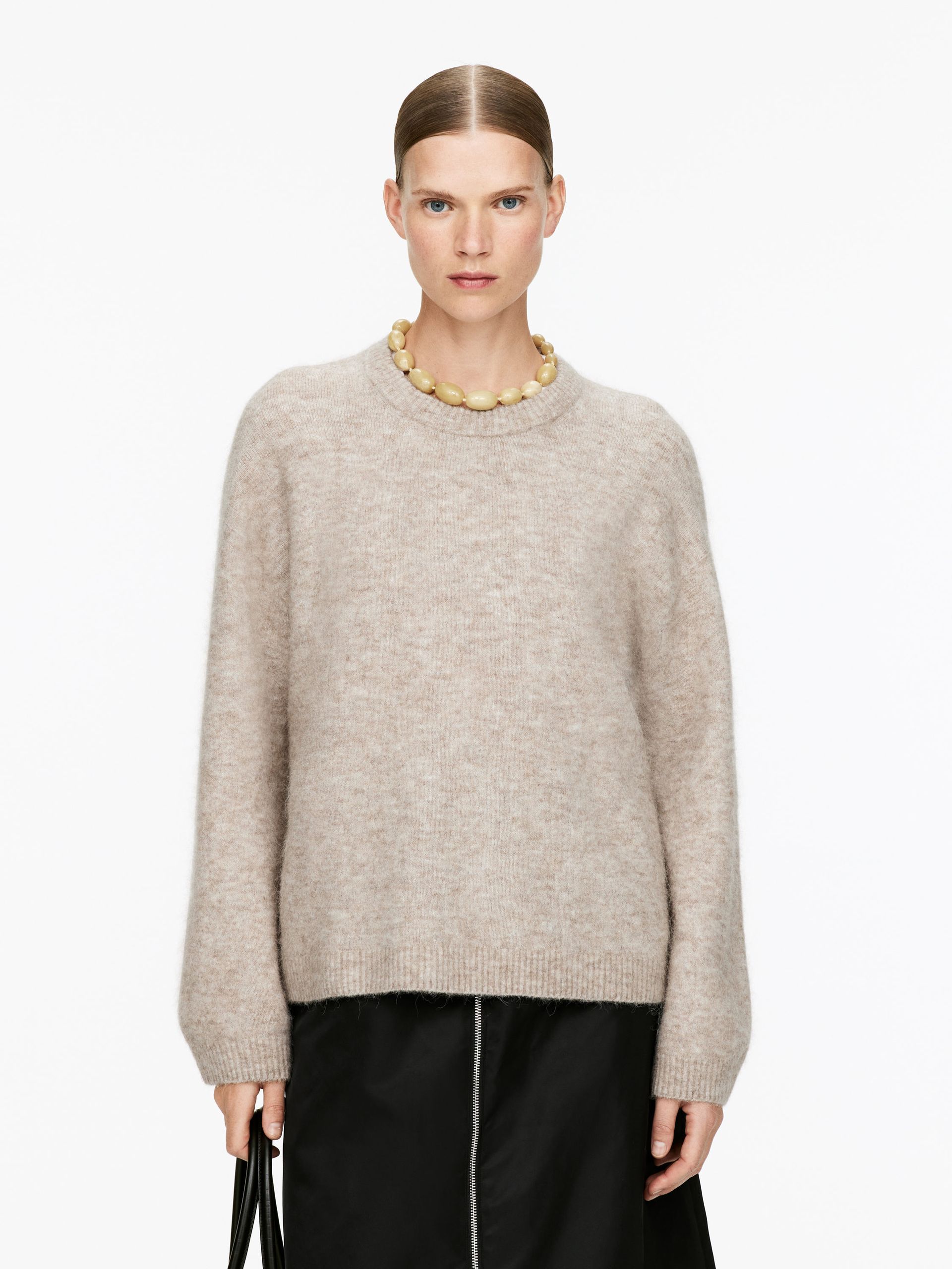 Alpaca-Wool Blend Jumper – Beige – Women – Arket Gb
