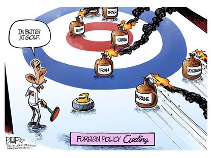 Obama cartoon foreign policy Ukraine