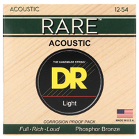 DR Rare AcousticSteel core | Phosphor bronze | Uncoated
