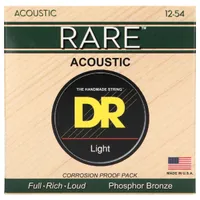 DR Rare AcousticSteel core | Phosphor bronze | Uncoated