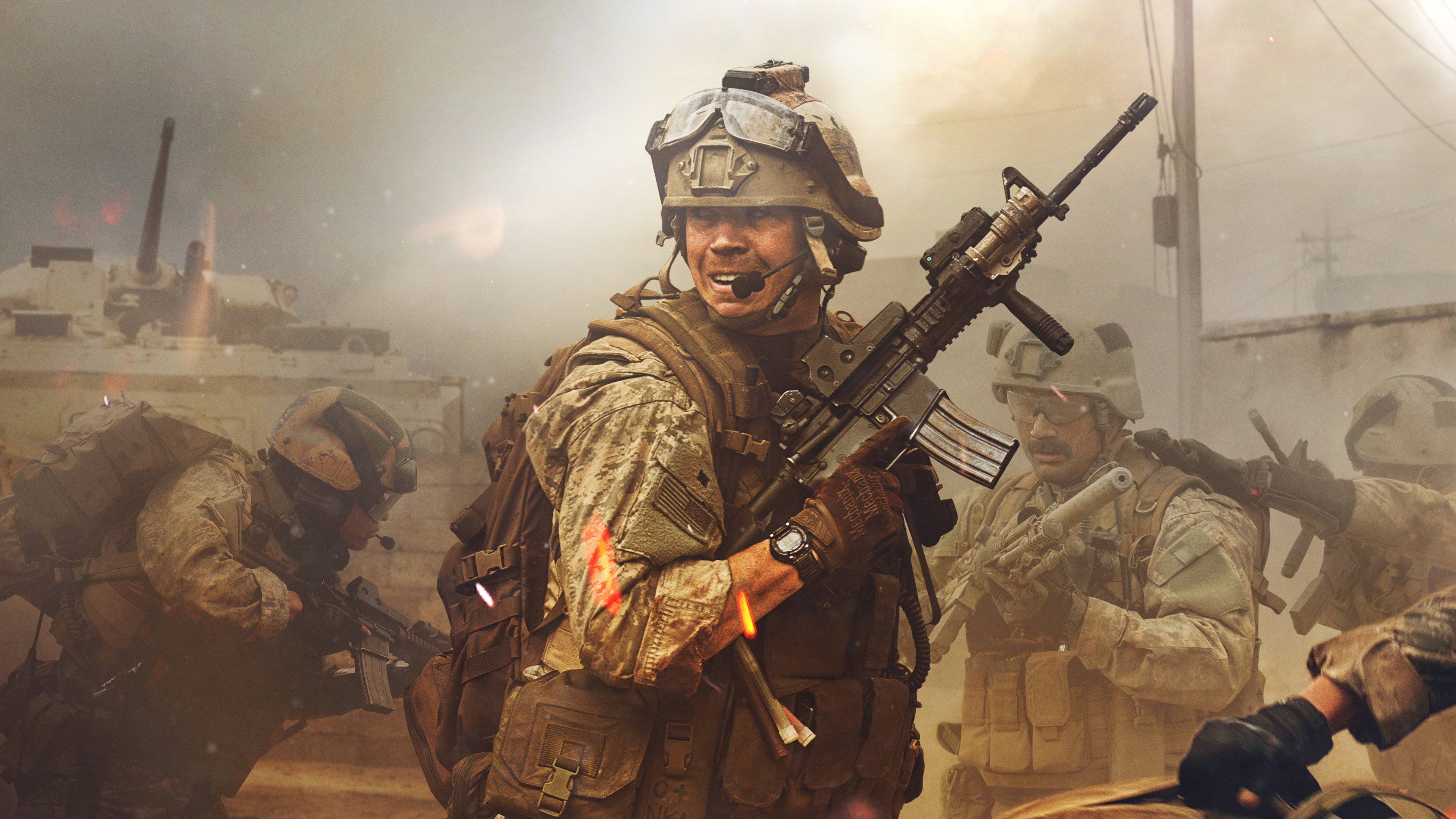 A still image from the movie Warfare