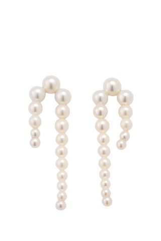 14k Recycled Yg Petite Perle Nuit Earrings With Freshwater Pearls