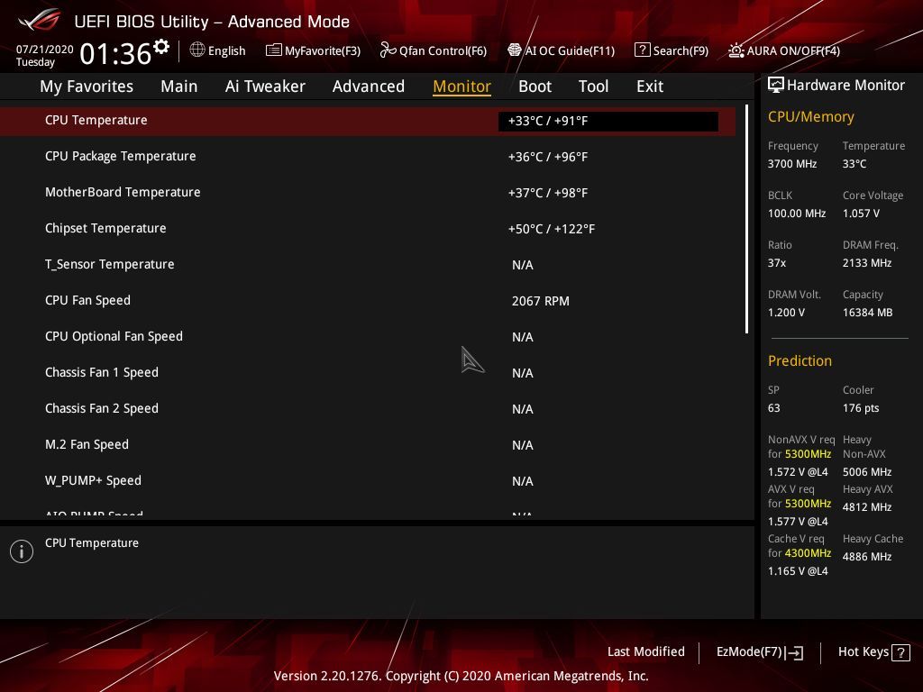 Asus ROG Strix Z490-E BIOS