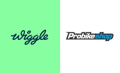 A collage of the logos of Wiggle and Probikeshop