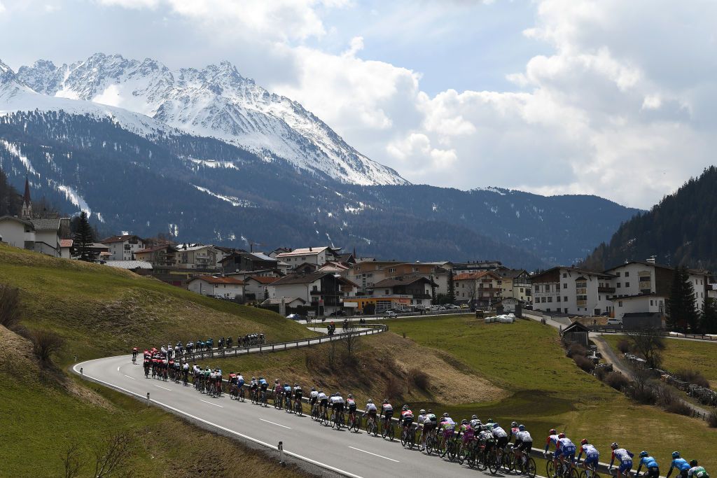The views at the Tour of the Alps are stunning