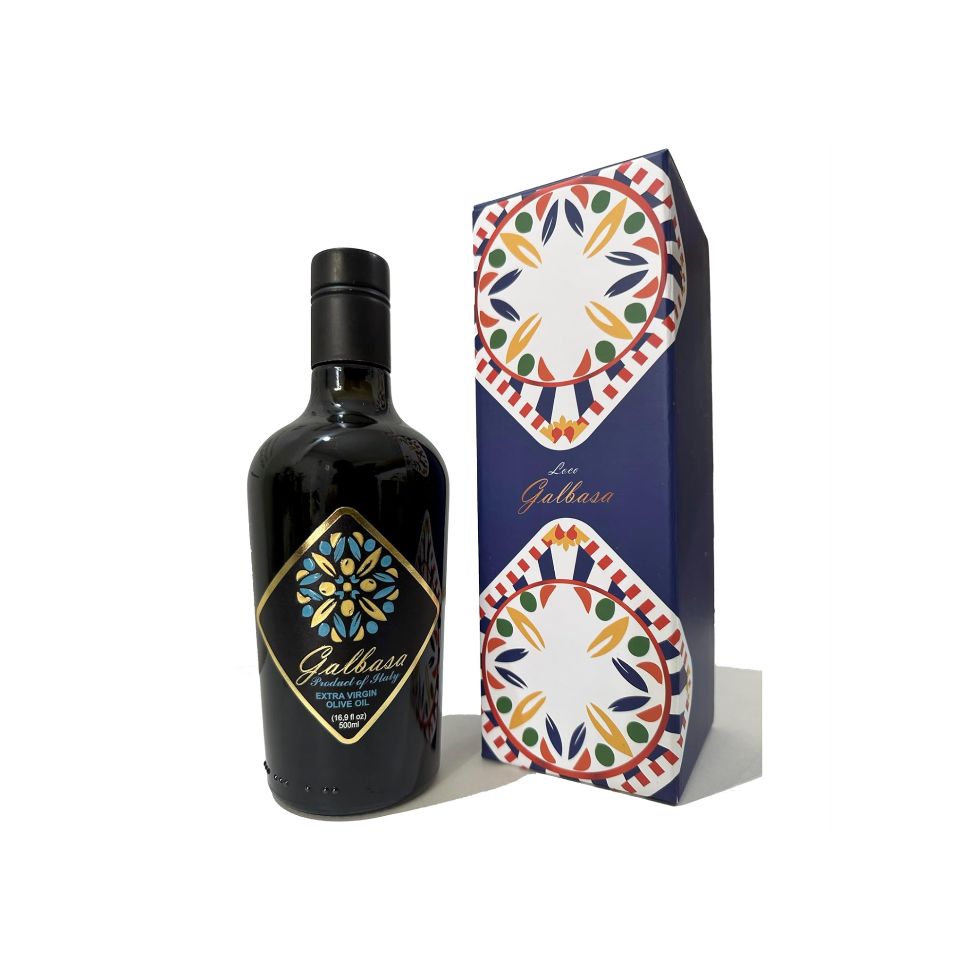 Galbasa - Organic Olive Oil From Sicily, Italy - Extra Virgin, First Cold Pressed, Early Harvest - Polyphenol Rich, Peppery Finish, No Pesticides - 16.9 Fl Oz