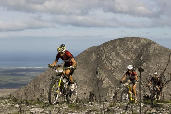 Sally Bingham and Ester Suss of Wheels for Life lead the ladies