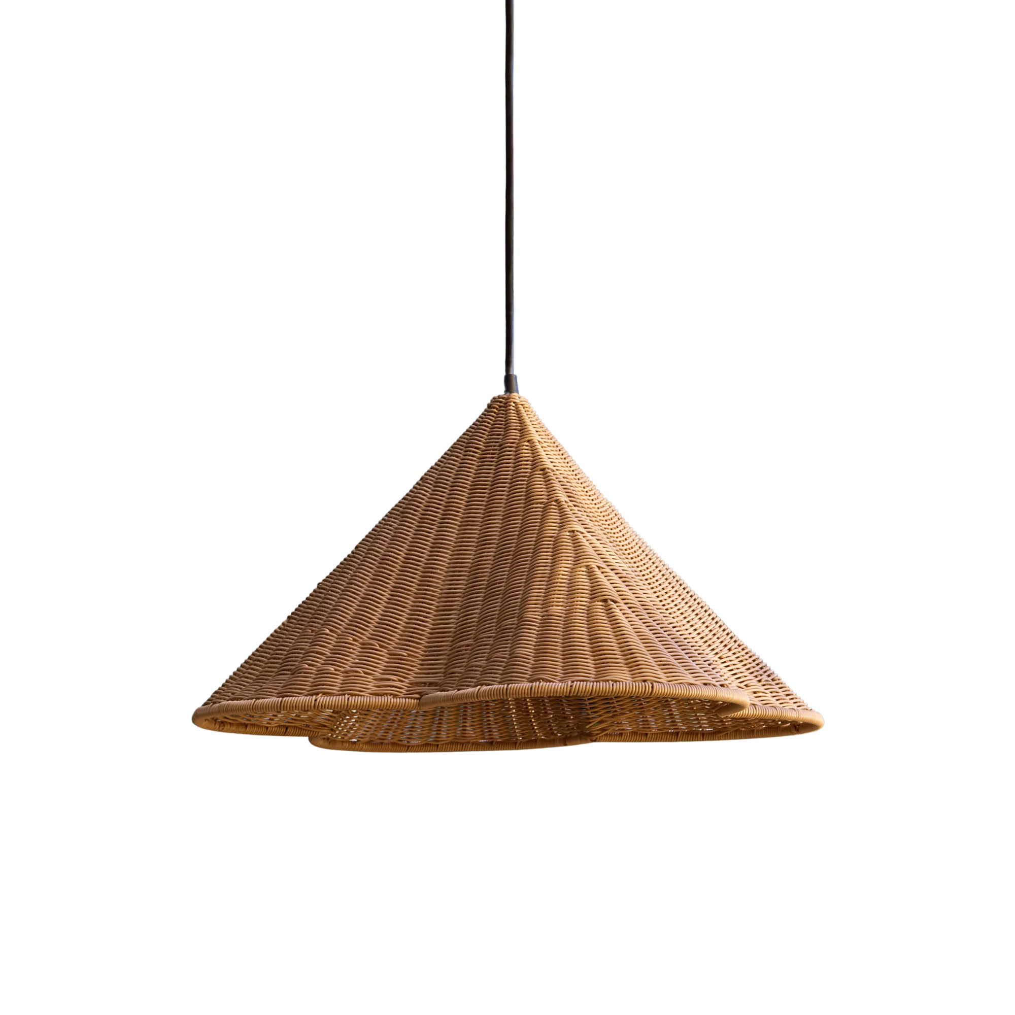 a rattan pendant light