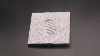 3D print of astronaut footprint.