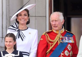 Kate Middleton and King Charles at Trooping the Colour