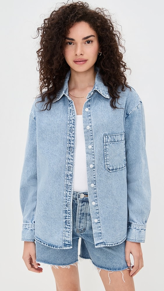 Parke Vintage Wash Denim Button Down