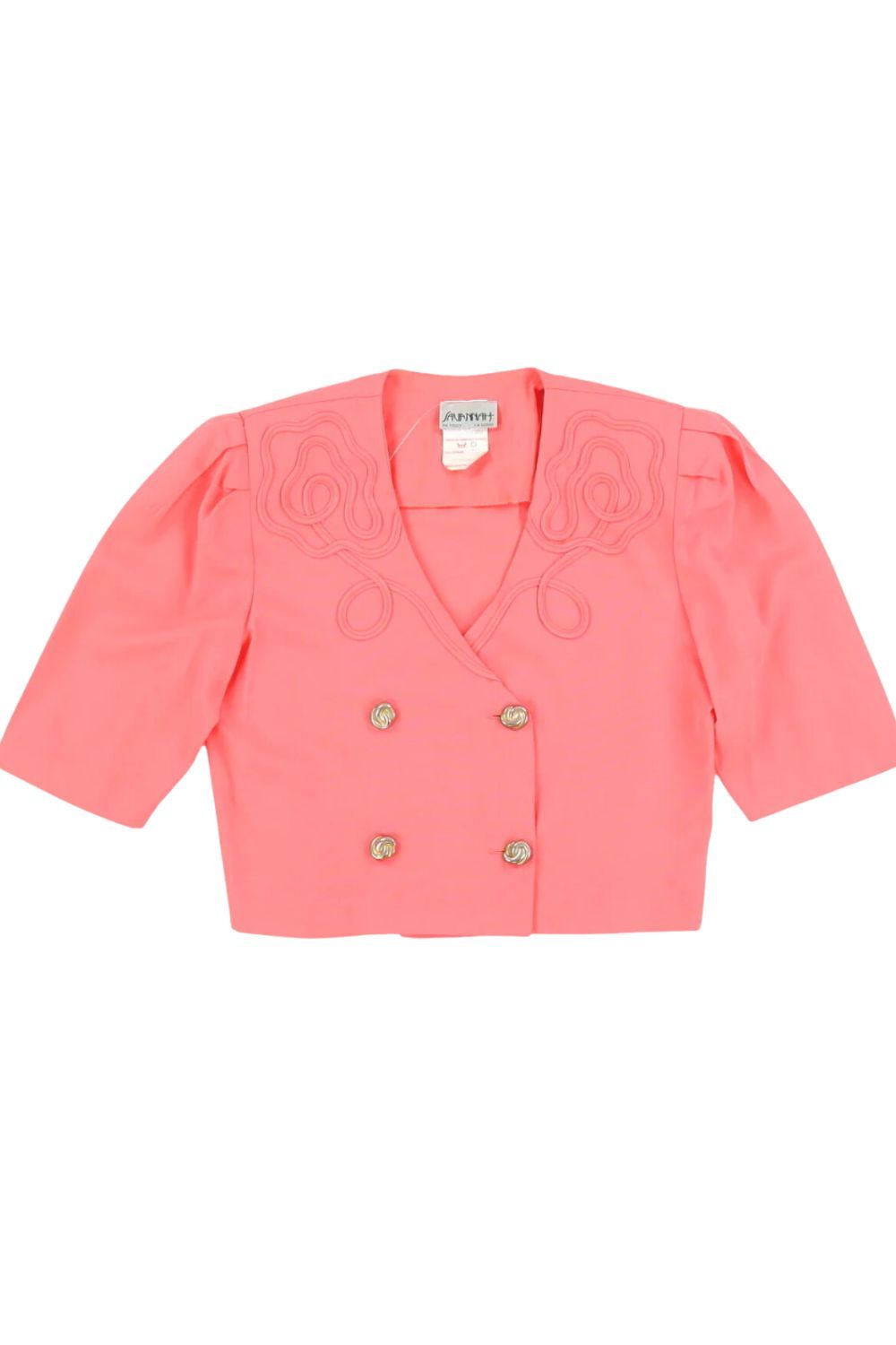 Rokit Vintage 1980s Pink Cropped Blazer