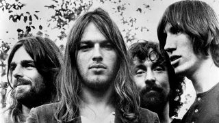 A posed photograph of Pink Floyd in 1973