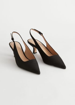 Pointed Slingback Pumps