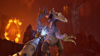 The Elder Scrolls 4: Oblivion Remastered first-person combat