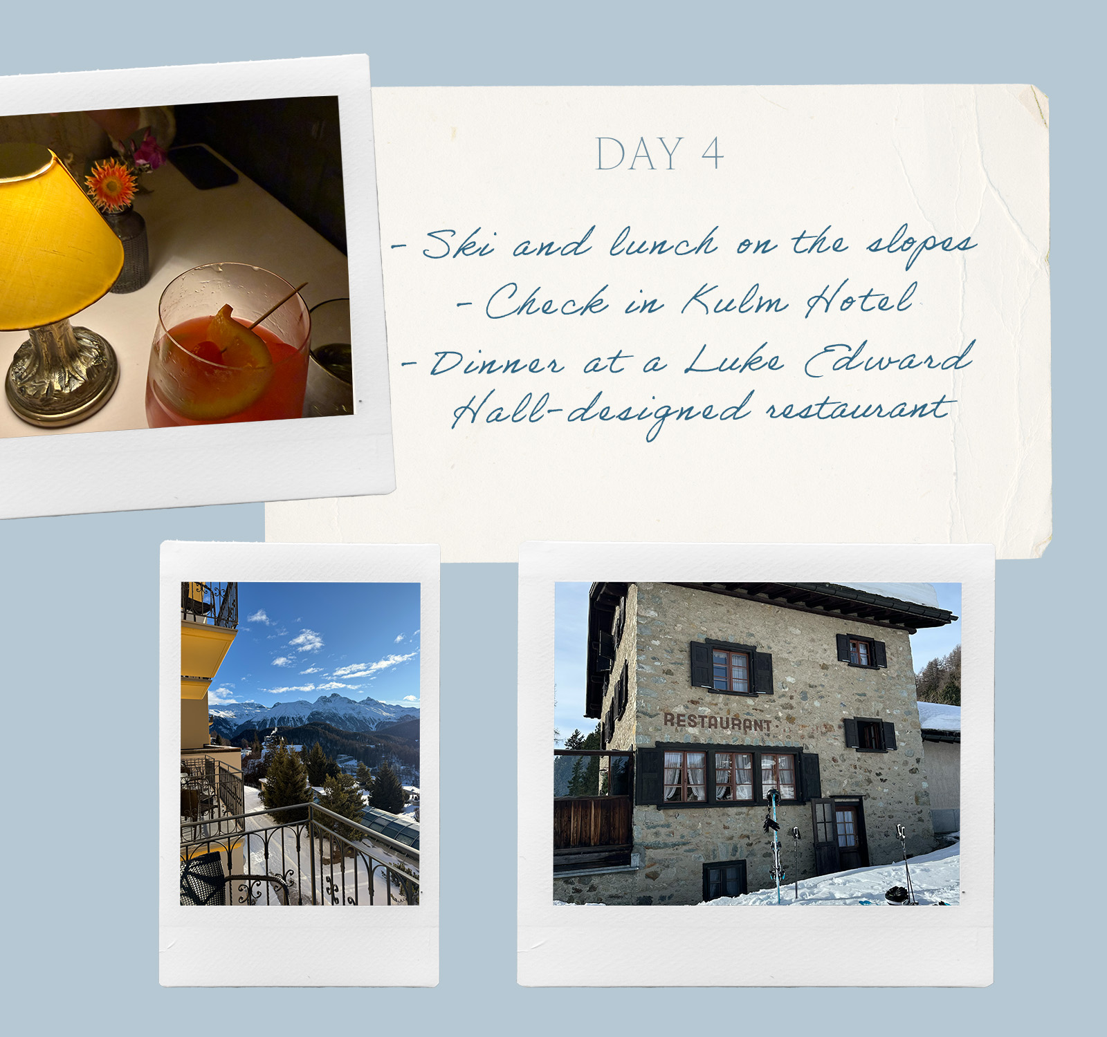 Who What Wear Editor in Residence Monica Mendal's travel diary to six perfect days in St. Moritz, Switzerland.