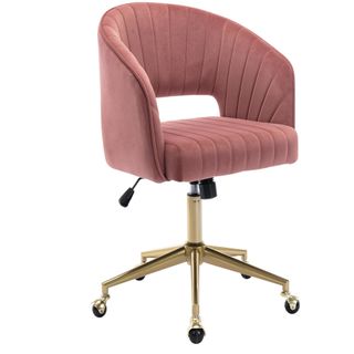 Home Office Swivel Velvet Desk Chair