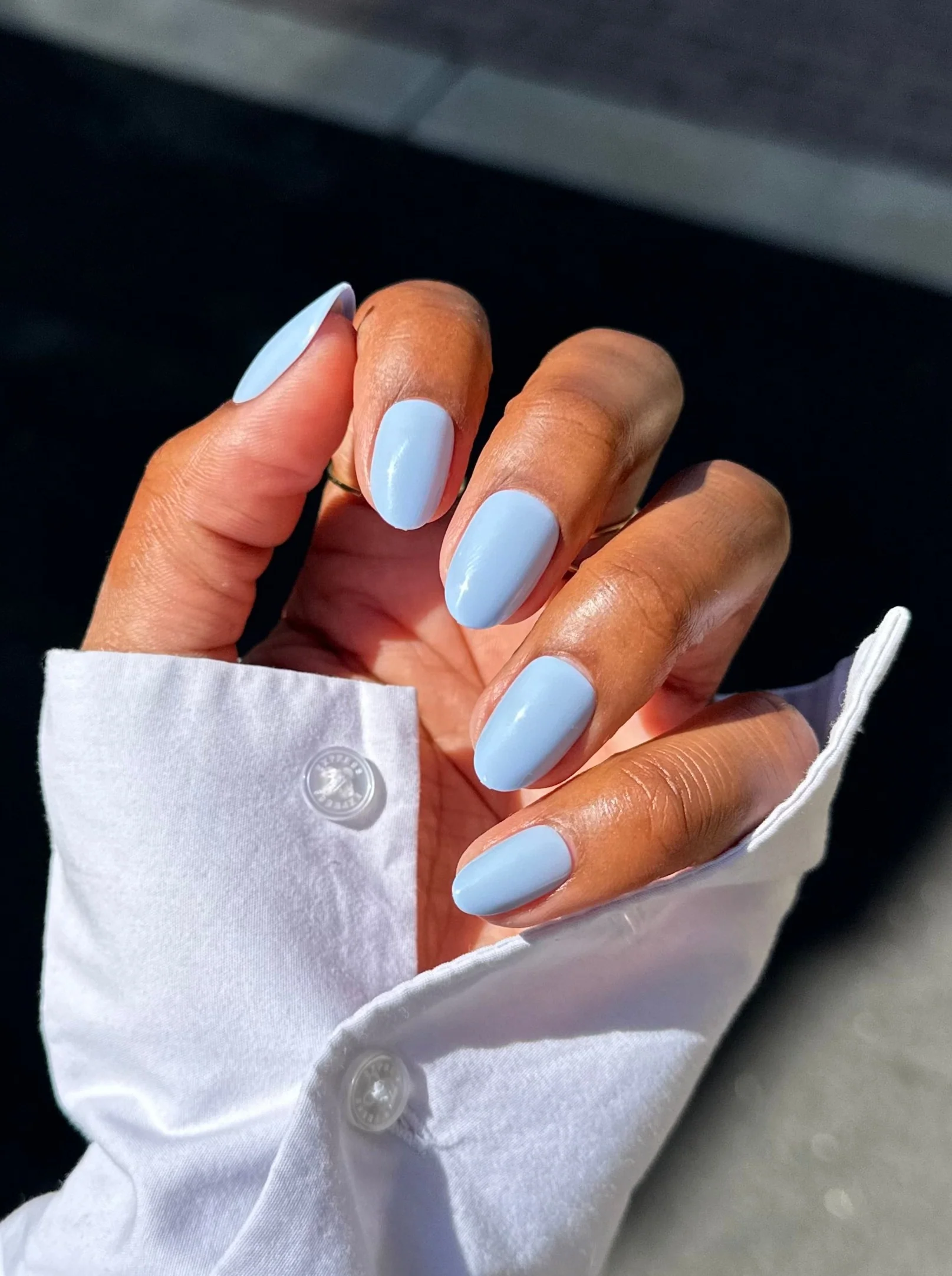 periwinkle blue nails