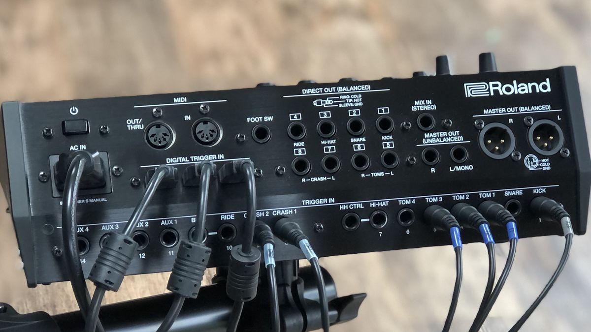 Roland TD-50K2 detail images taken by writer Stuart Williams