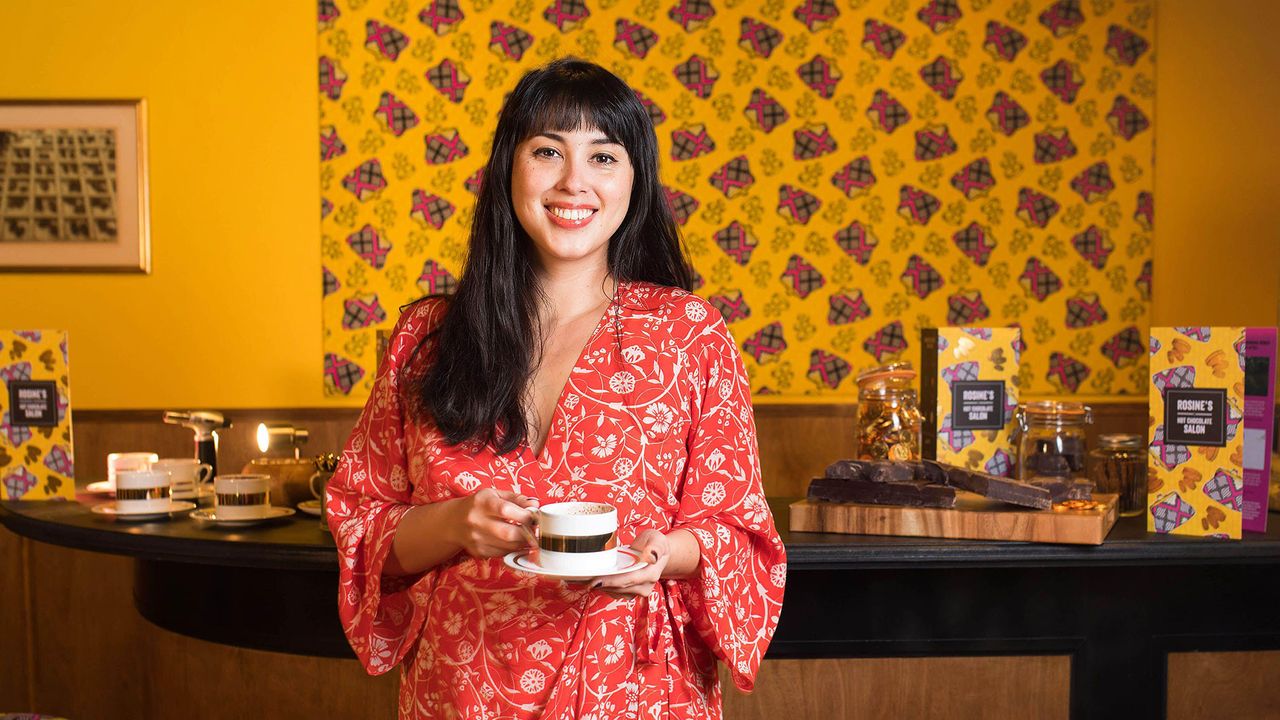 Melissa Hemsley at the opening of Rosine&#039;s Hot Chocolate Salon to mark ark the launch of the #SheDeserves campaign