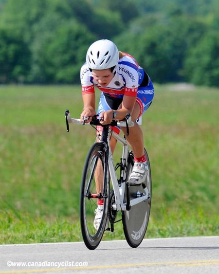 Jasmin Glaesser was the top U23 rider, although she is still awaiting Canadian citizenship.
