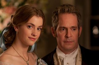 HAT TRICK LIMITED PRESENTS DOCTOR THORNE EPISODE 1 Pictured: TOM HOLLANDER as Doctor Thorne and STEFANIE MARTINI as Mary Thorne. This image is the copyright of ITV and must only be used in relation to DOCTOR THORNE.