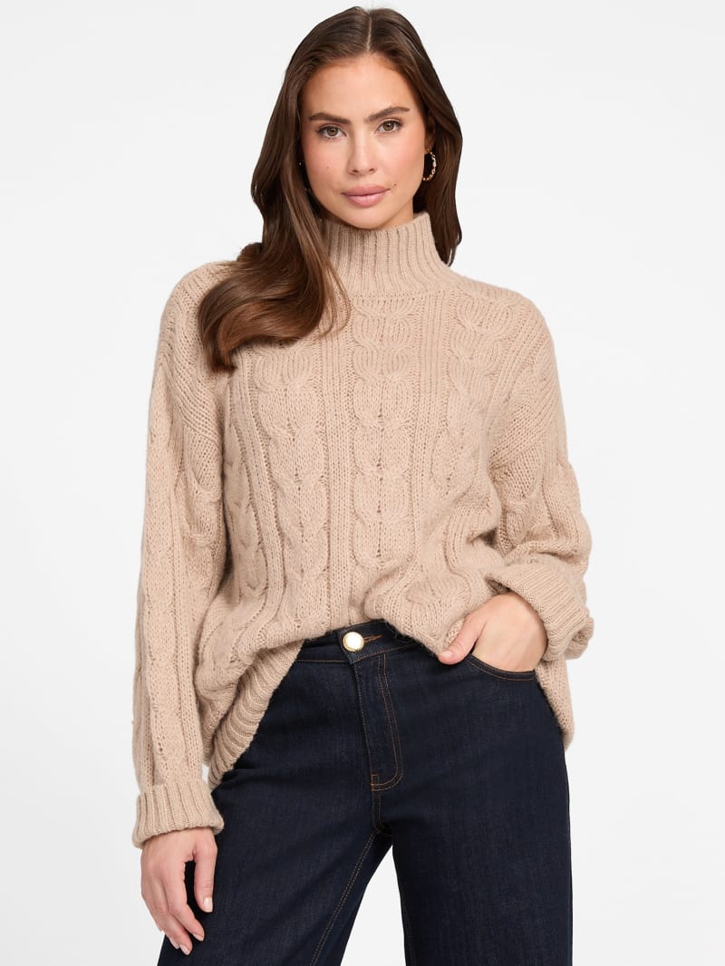 Aida Maxi Cable-Knit Sweater