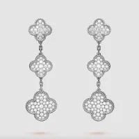Magic Alhambra earrings, 3 motifs | $59,299 (£46,000) | Van Cleef &amp; Arpels