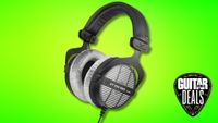 A pair of Beyerdynamic DT 990 Pro studio headphones