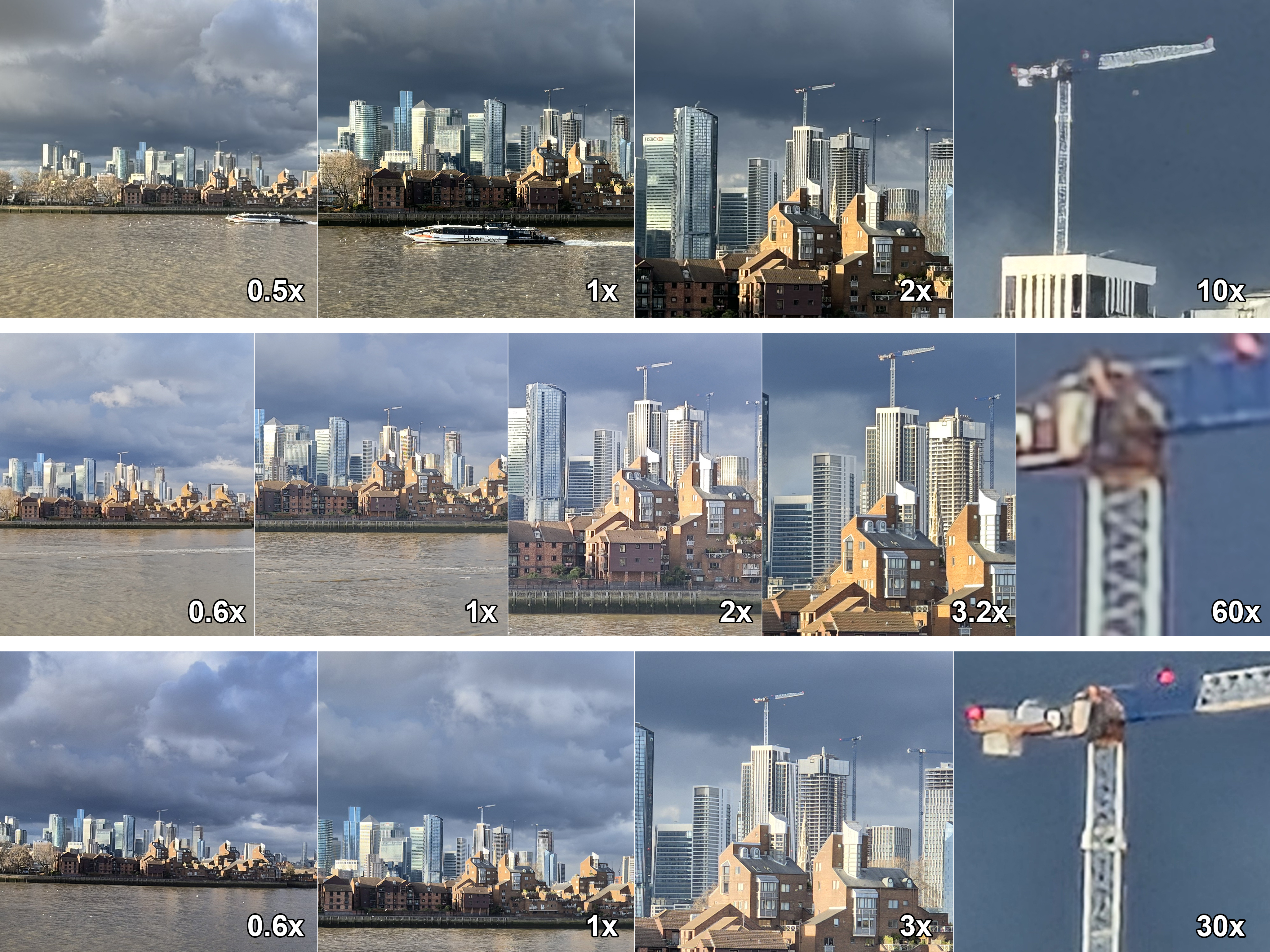 Xiaomi 14 camera sample iPhone 15 Galaxy S24 comparison zoom range city