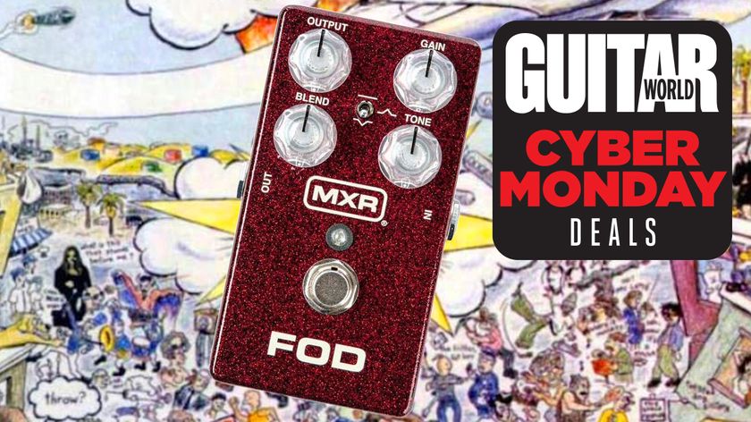 MXR FOD Drive on Green Day Dookie album artwork