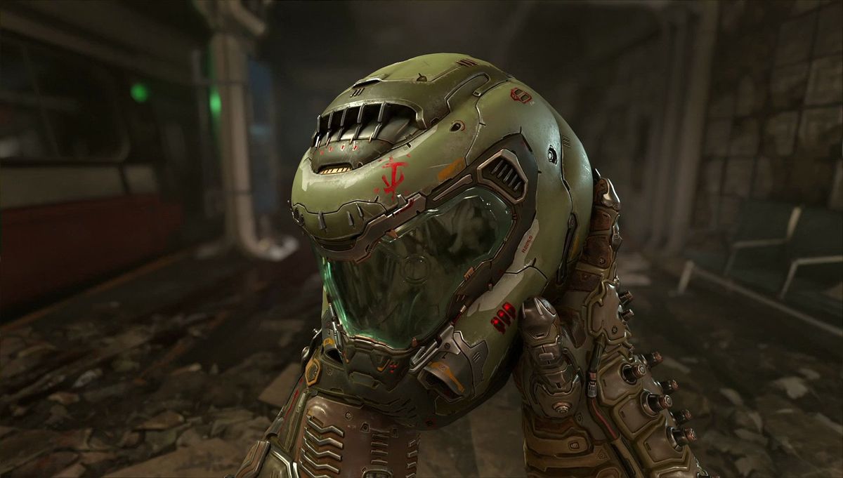 Doom Slayer in Doom Eternal