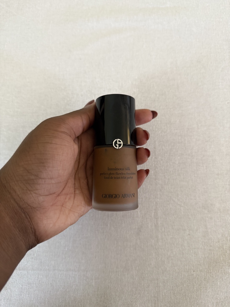 Thomas with the Armani Beauty Luminous Silk Perfect Glow Flawless Foundation