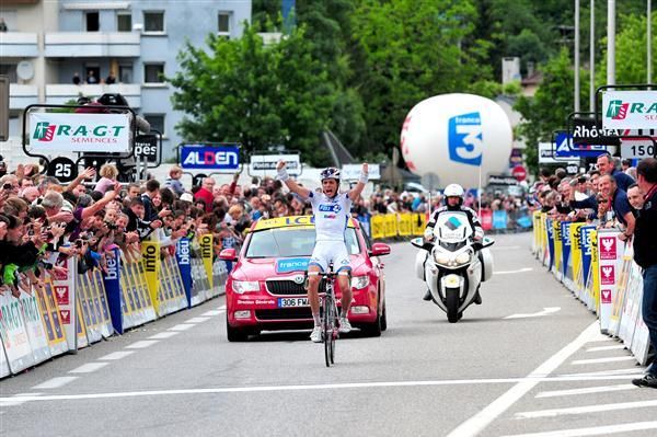 FDJ-BigMat's Arthur Vichot is ecstatic after winning stage 5