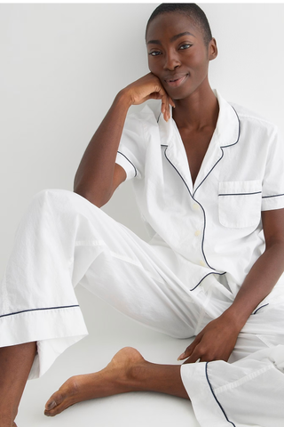 J.Crew End-on-end cotton short-sleeve pajama set