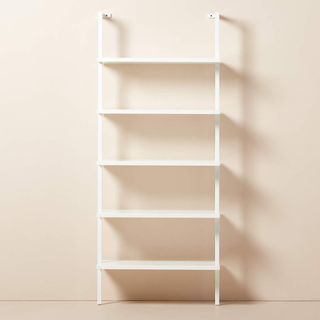 white wall mount bookshelves